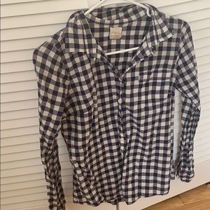 J.Crew gingham blouse